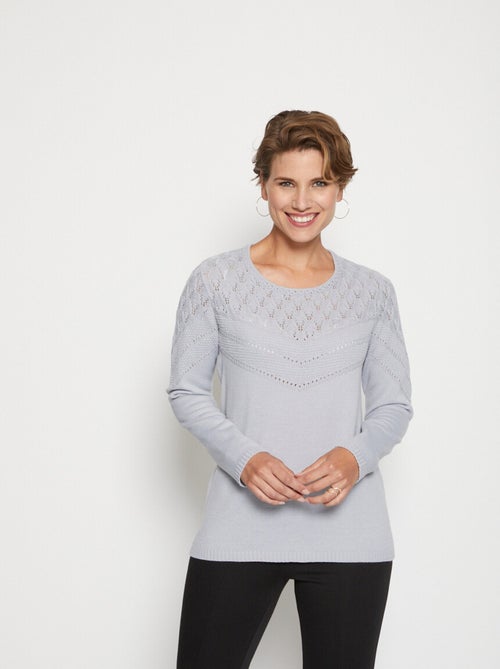 Jersey de punto calado - Afibel - Kiabi