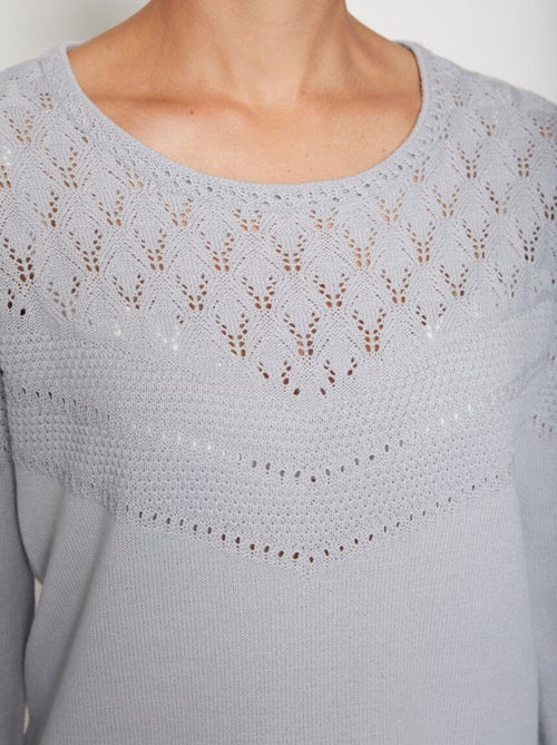 Jersey de punto calado - Afibel - Kiabi