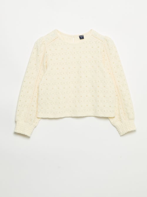 Jersey de punto calado - Kiabi