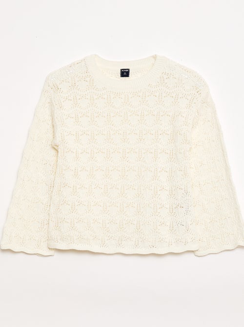 Jersey de punto calado - Kiabi