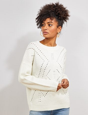 Jersey de punto calado - Kiabi