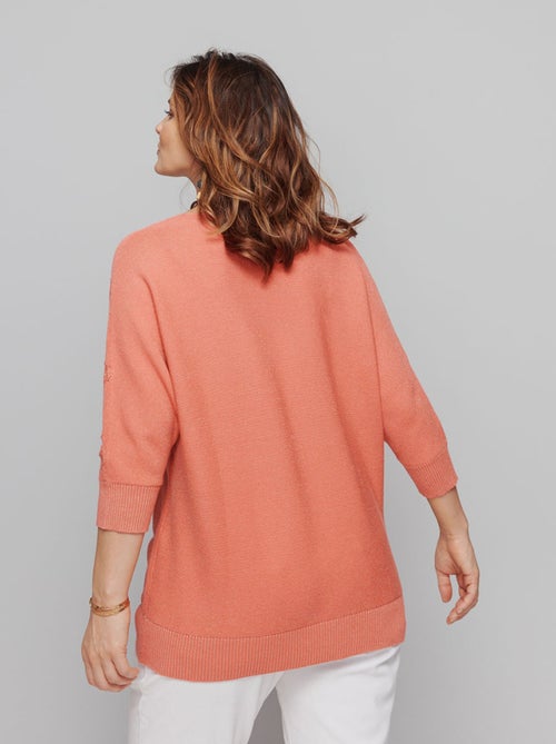 Jersey de punto calado brillante - Afibel - Kiabi
