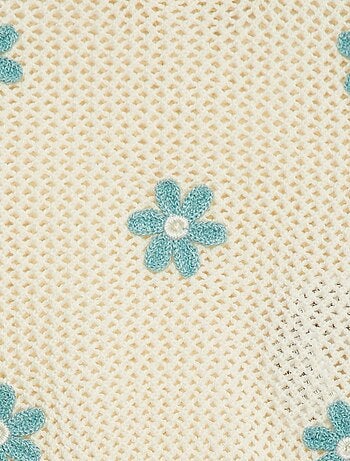Jersey de punto calado con flores