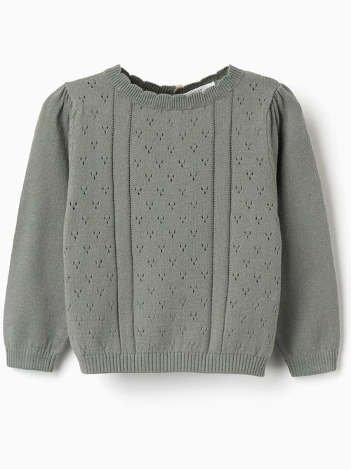 Jersey de punto calado de algodón B&S - Kiabi