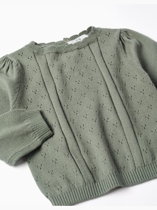 Jersey de punto calado de algodón B&S - Kiabi