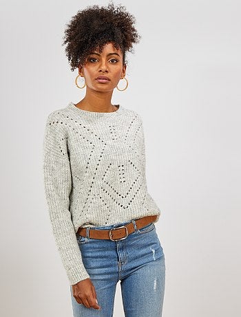 Jersey de punto calado - Kiabi