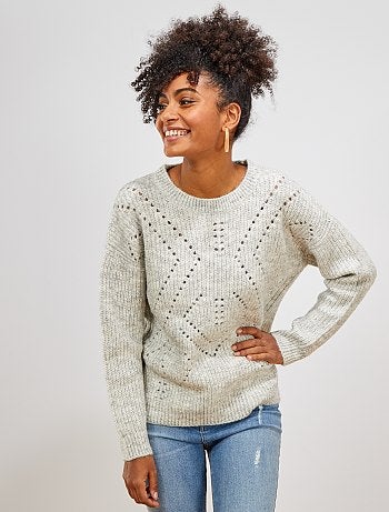 Jersey de punto calado - Kiabi