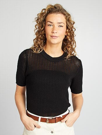 Jersey de punto calado
