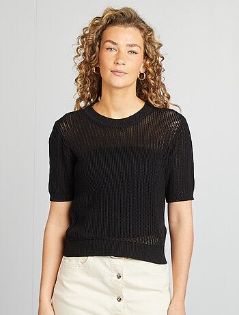 Jersey de punto calado