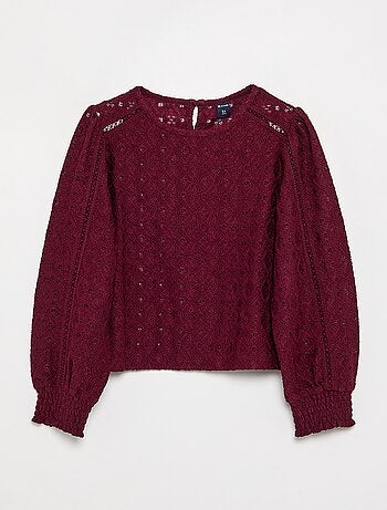 Jersey de punto calado