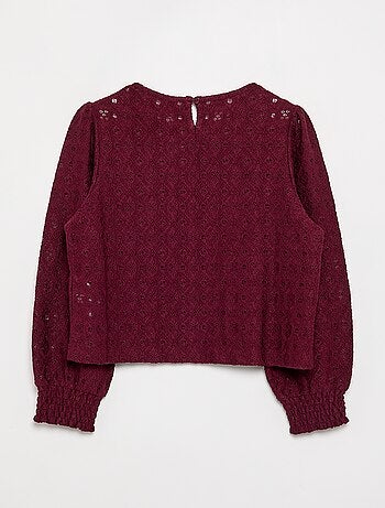 Jersey de punto calado