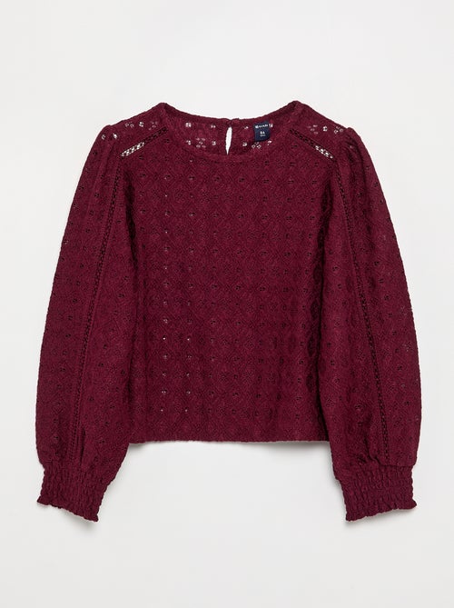 Jersey de punto calado - Kiabi