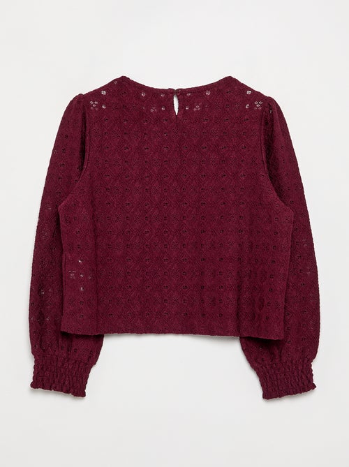 Jersey de punto calado - Kiabi
