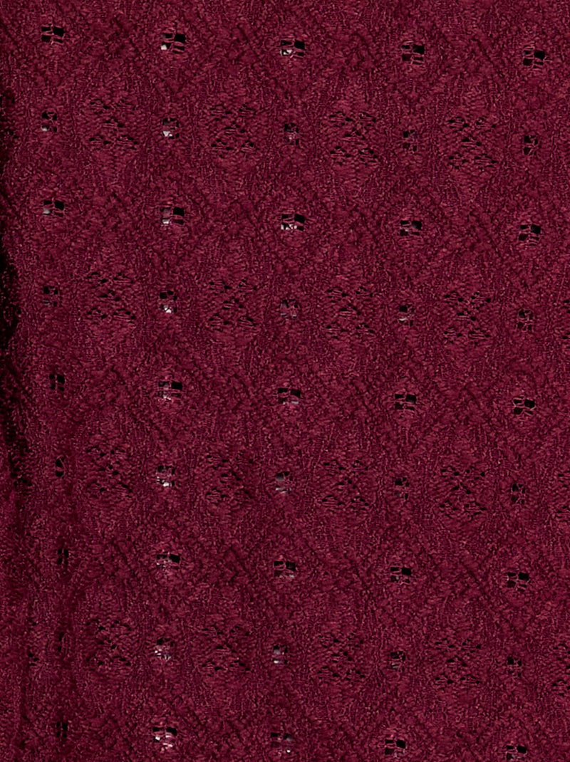 Jersey de punto calado Purpura - Kiabi