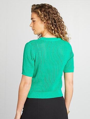 Jersey de punto calado