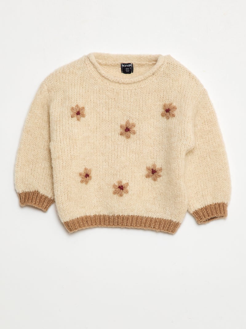 Jersey de punto cálido Beige - Kiabi