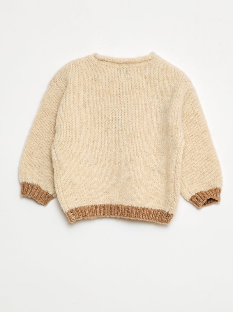 Jersey de punto cálido Beige - Kiabi
