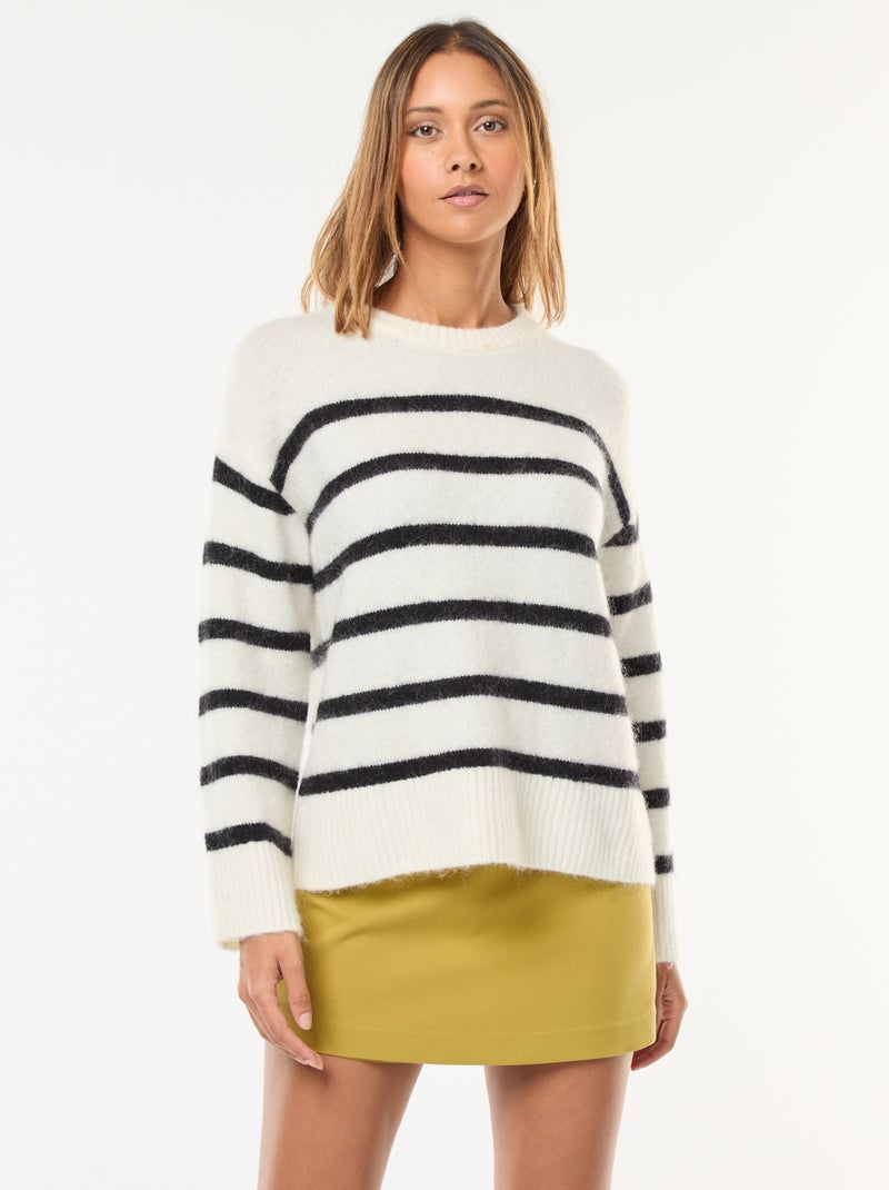 Jersey de punto cálido Blanco - Kiabi