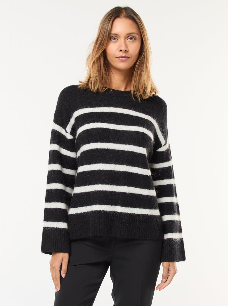 Jersey de punto cálido Negro - Kiabi