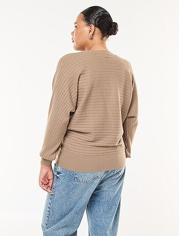 Jersey de punto canalé