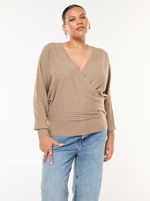 Jersey de punto canalé - Kiabi
