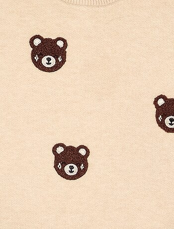 Jersey de punto compacto con bordados de animales