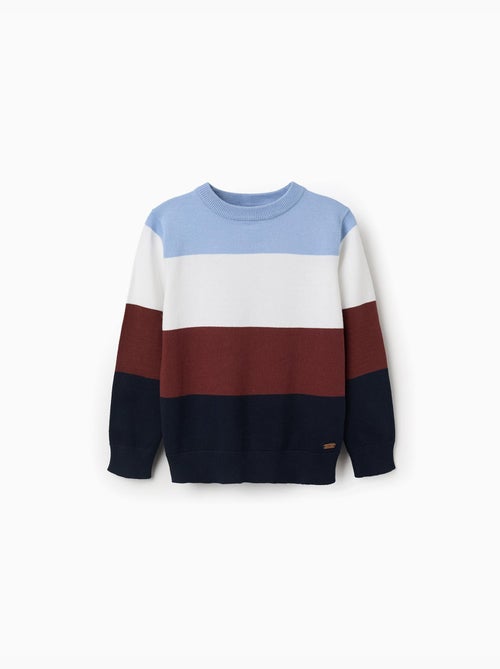 Jersey de punto con bloque de colores - Kiabi