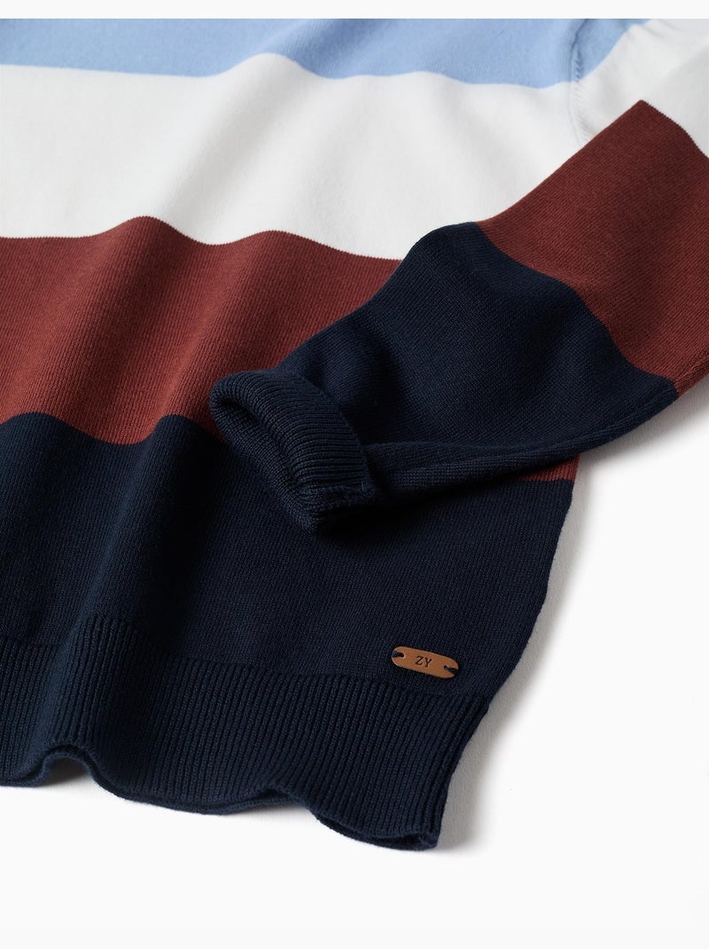 Jersey de punto con bloque de colores Azul claro - Kiabi