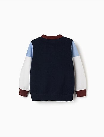 Jersey de punto con bloque de colores