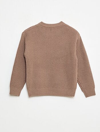 Jersey de punto con bloques de color