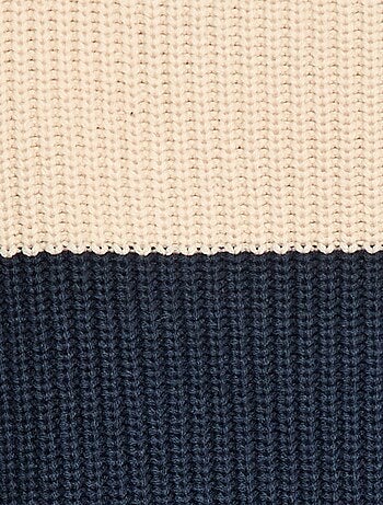 Jersey de punto con bloques de color