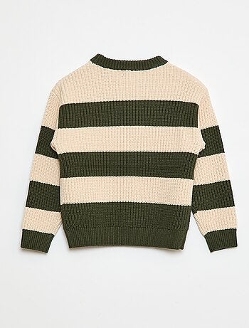 Jersey de punto con bloques de color