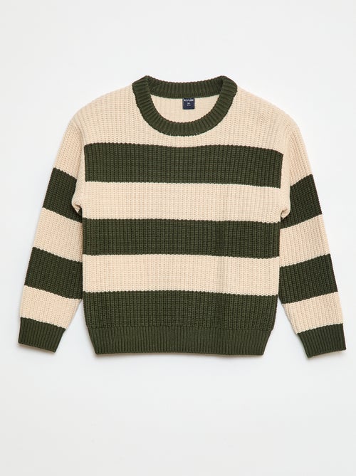 Jersey de punto con bloques de color - Kiabi