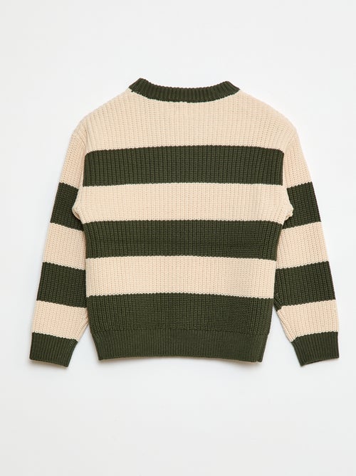 Jersey de punto con bloques de color - Kiabi