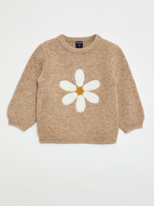 Jersey de punto con bordado - Kiabi