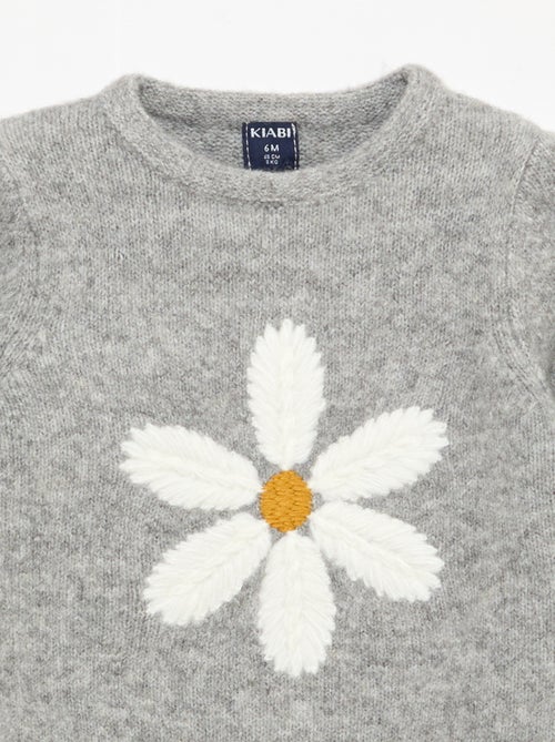 Jersey de punto con bordado - Kiabi