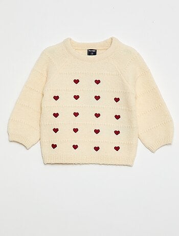 Jersey de punto con bordados