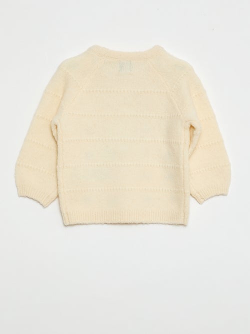 Jersey de punto con bordados - Kiabi