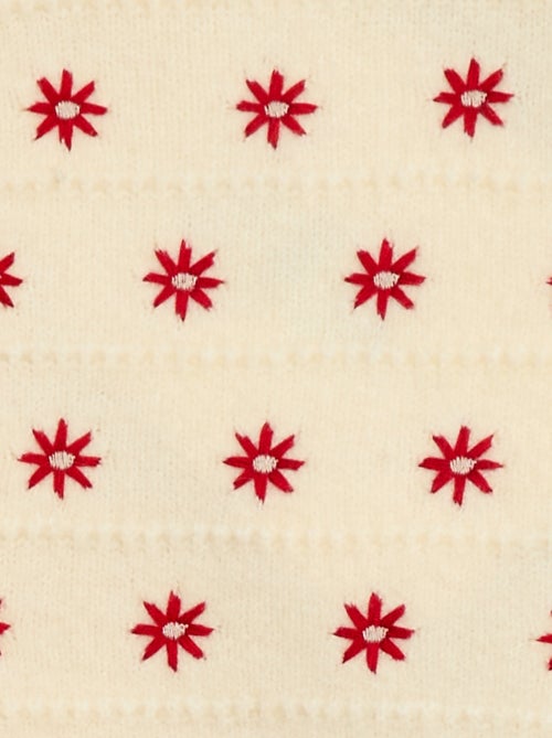 Jersey de punto con bordados - Kiabi