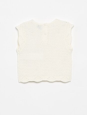 Jersey de punto con bordados de 'corazones'