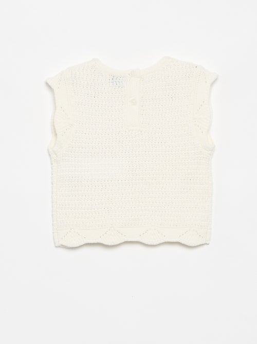 Jersey de punto con bordados de 'corazones' - Kiabi Jersey de punto con bordados de 'corazones' - Kiabi