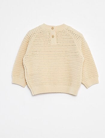 Jersey de punto con bordados de 'pera'