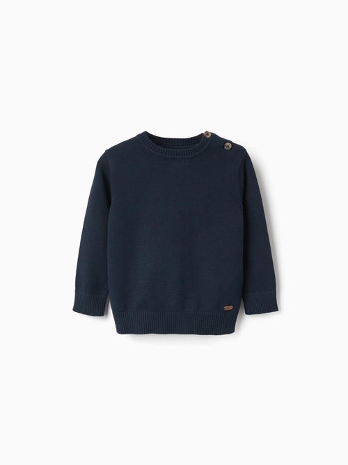 Jersey de punto con botones en el hombro - Kiabi