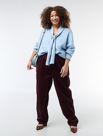 Jersey de punto con bufanda integrada