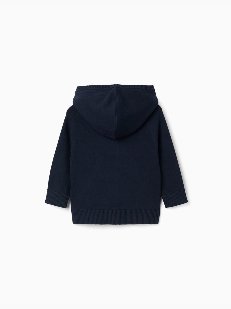 Jersey de punto con capucha B&S Azul Azul - Kiabi