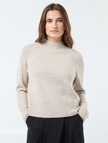 Jersey de punto con cuello alto