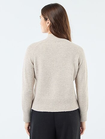 Jersey de punto con cuello alto