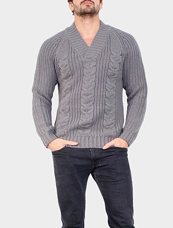 Jersey de punto con cuello alto