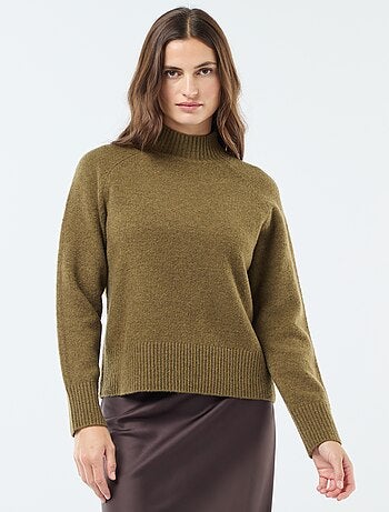 Jersey de punto con cuello alto