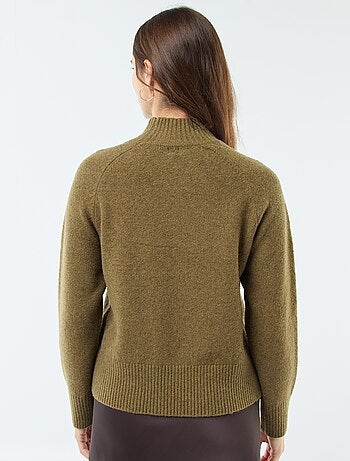Jersey de punto con cuello alto